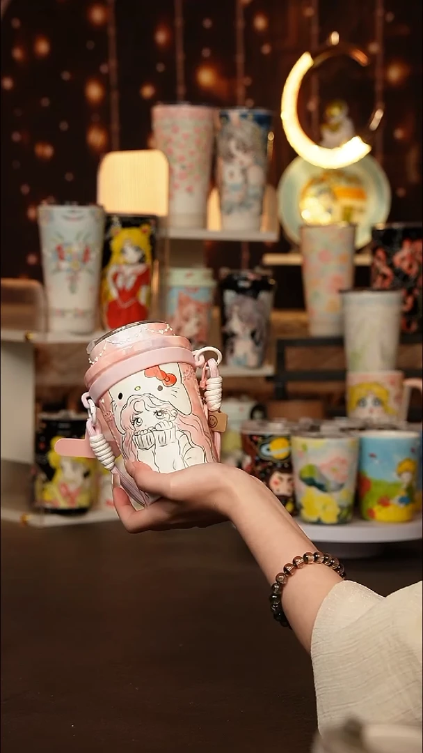 （玉泥）景德镇手工手绘文创陶瓷杯