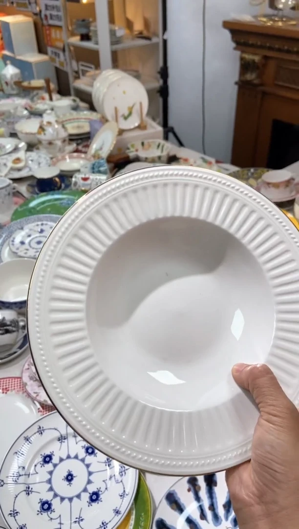 【闪购商品】瓷片陶瓷原单CC935餐具1个汤盘