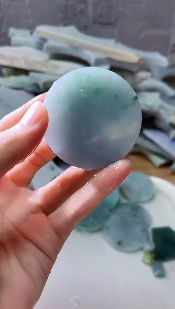 裸石翡翠翡翠a货正品玉石古陈576