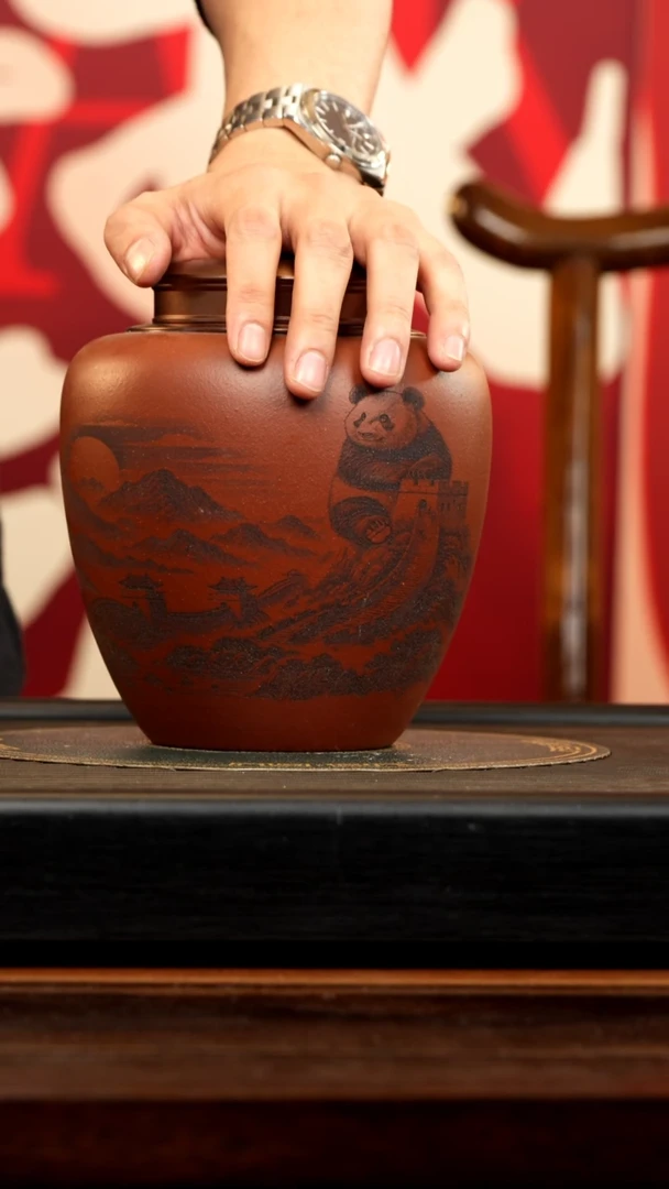 【闪购商品】紫砂茶壶顽壶紫砂精选茶叶罐