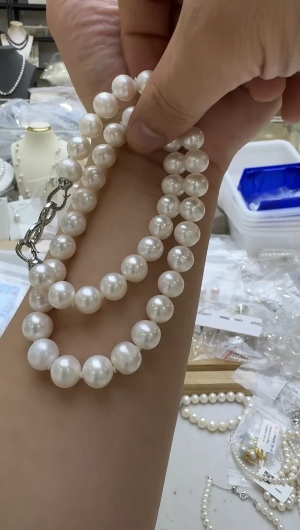 淡水珍珠未镶嵌项链雪*.10-11mm 高货