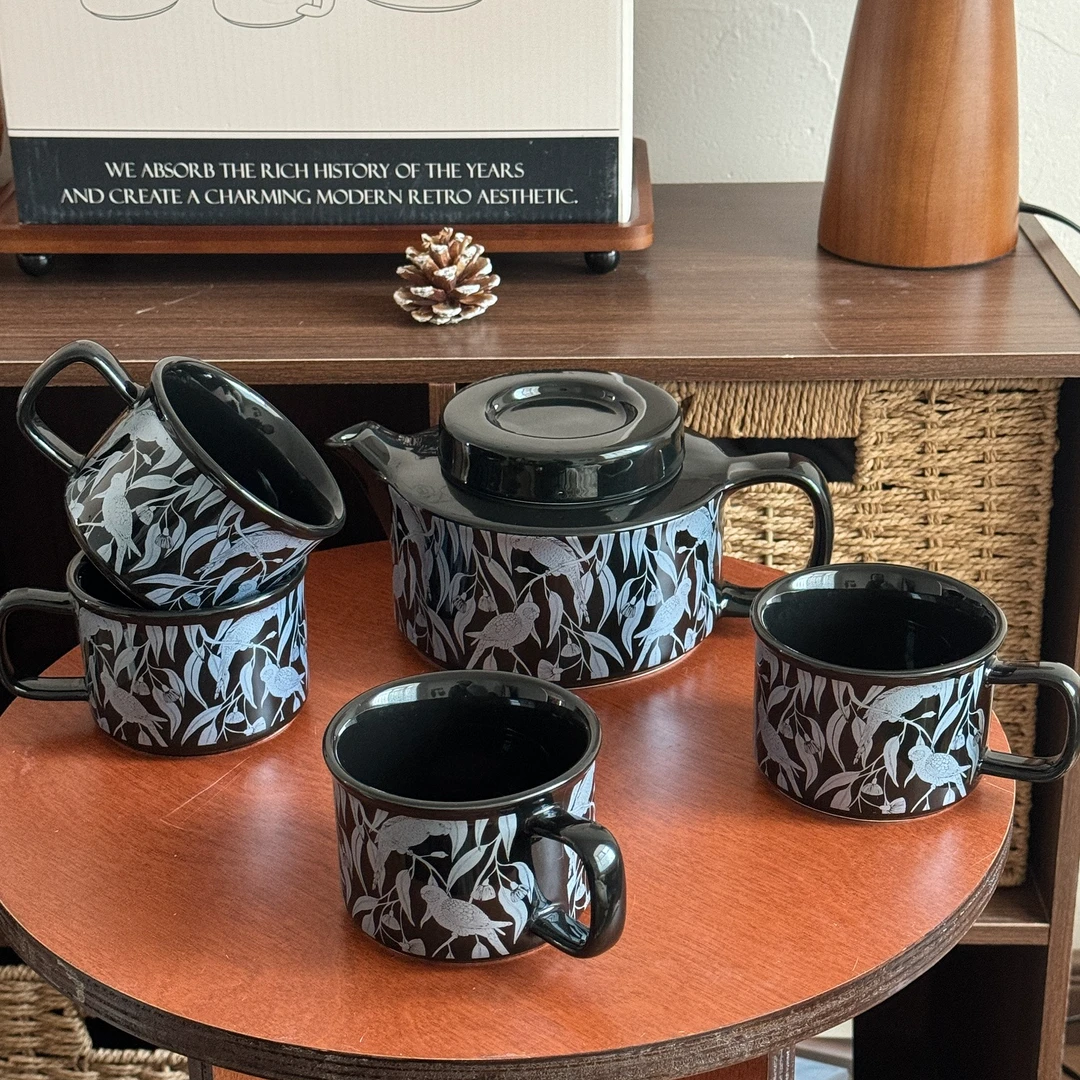 新居陶瓷水具套装家用待客茶杯茶具套装高颜值客厅喝水杯杯具套装