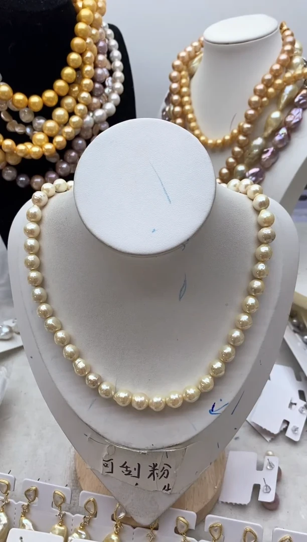 【闪购商品】淡水珍珠颈饰钛钢35