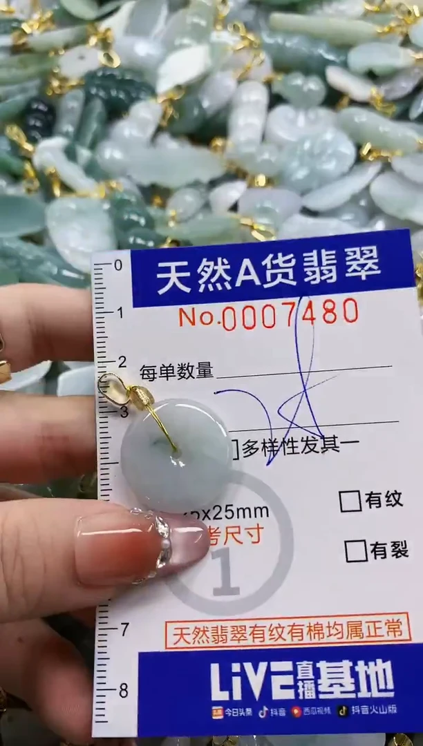颈饰未镶嵌翡翠天然A货翡翠