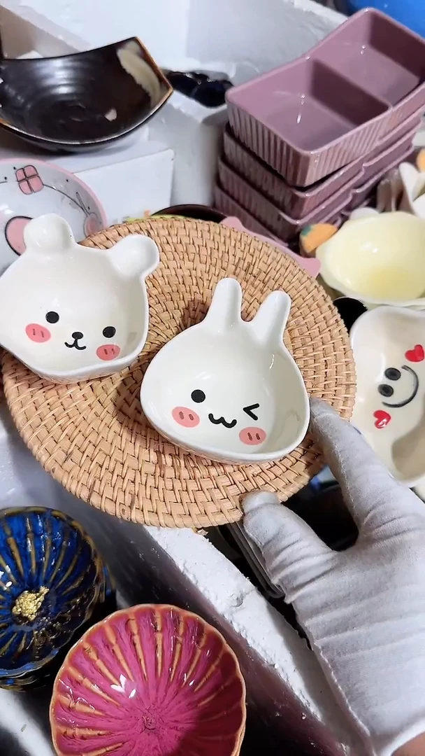 碗2个味碟 微瑕凑满20元包邮