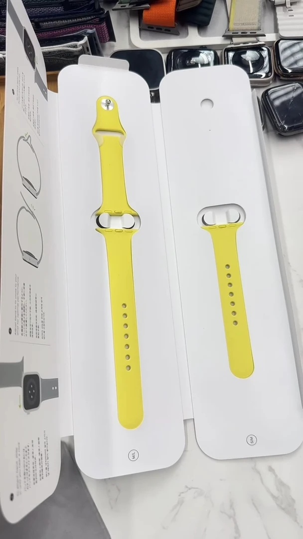 准新品1895号 小表盘 黄色硅胶