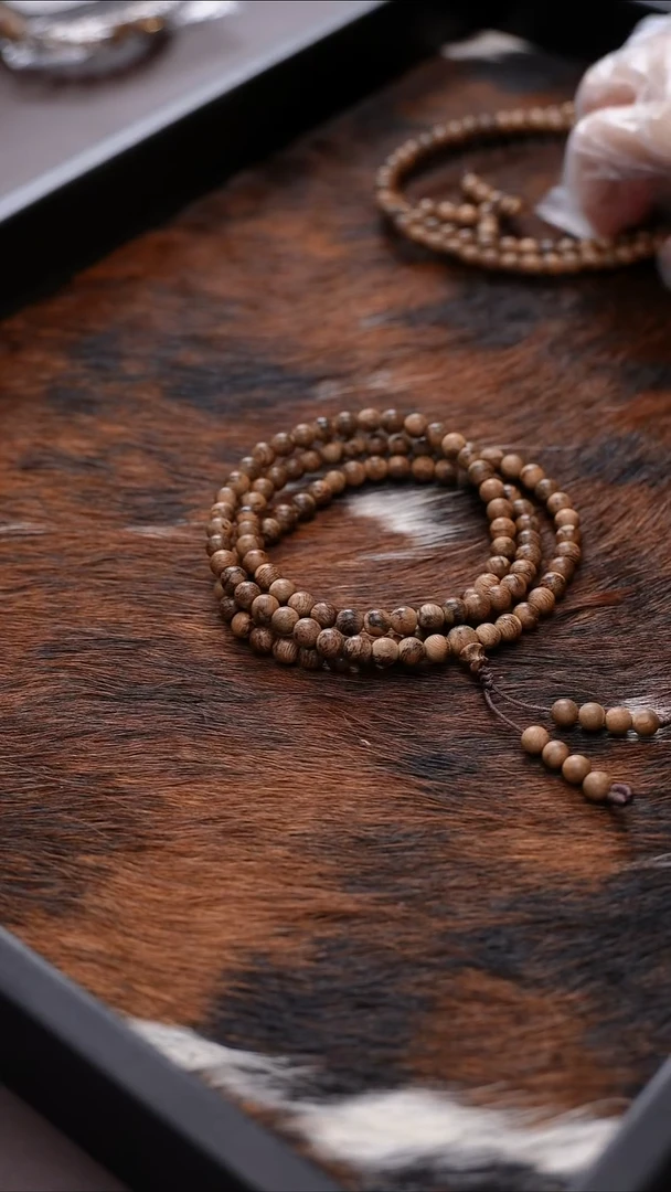 沉香手串阿*z卓CG5814达拉干多圈卡6*108 11g天然野多样性发一