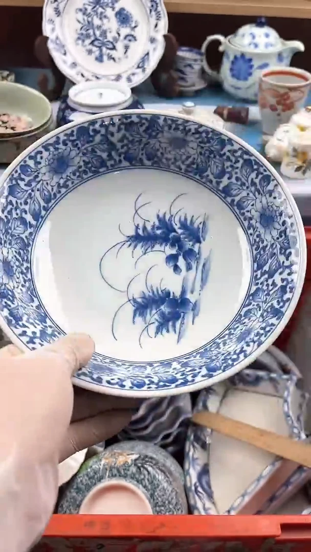 瓷片英歌瓷器满19.9包邮