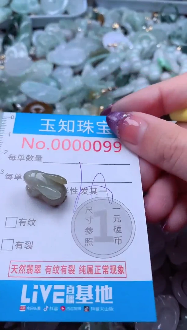 翡翠未镶嵌吊坠(不含链)99