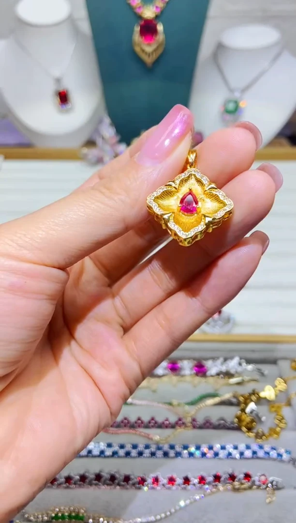 银S925镶嵌耳饰紫晶1
