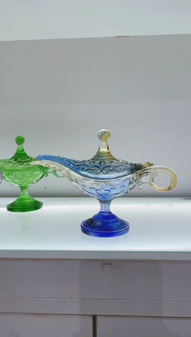 手工艺品琉璃古法琉璃阿拉丁神灯香炉