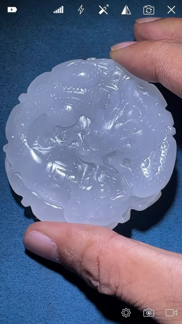 未镶嵌和田玉把件hh   龙牌