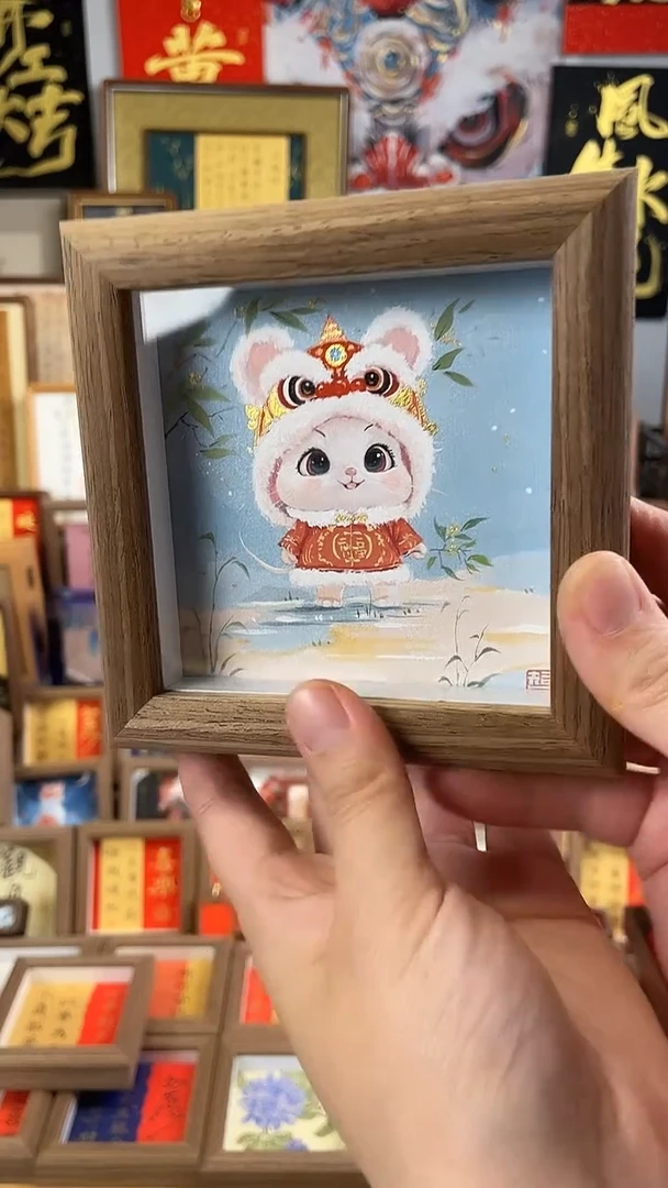 国画纯手绘书法绘画作品