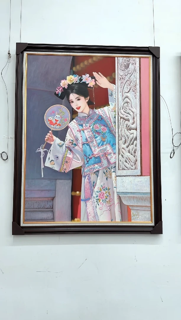 油画41建筑人物-吴子逸-油画