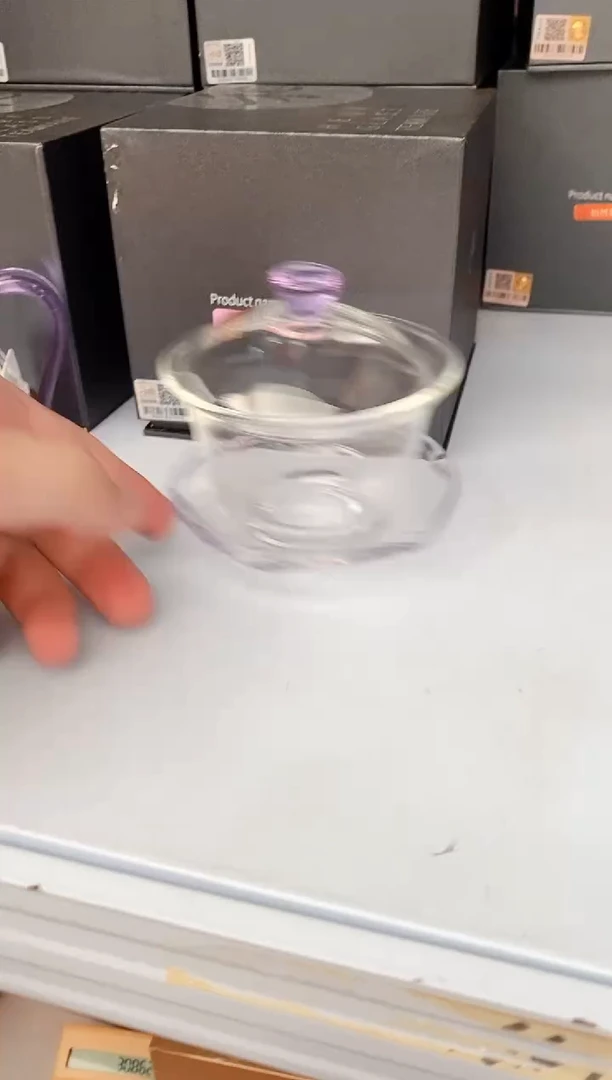 牛**3禾器/禅语盖碗/浅紫