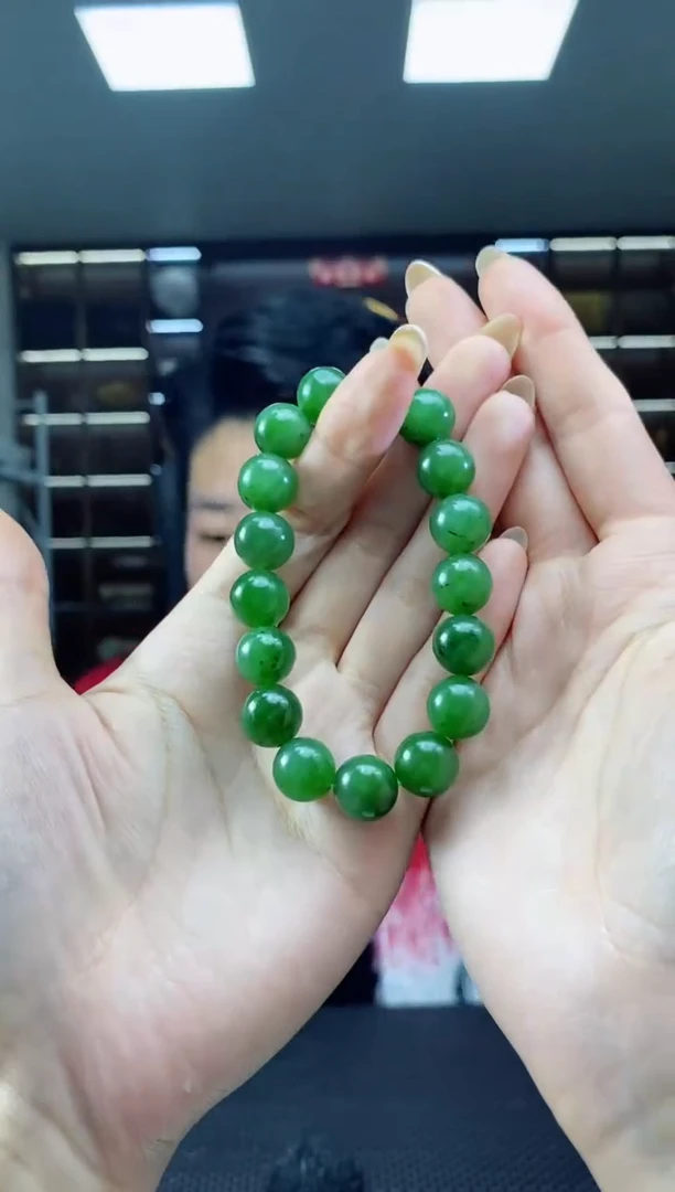 【闪购商品】和田玉手饰未镶嵌卡12圆珠