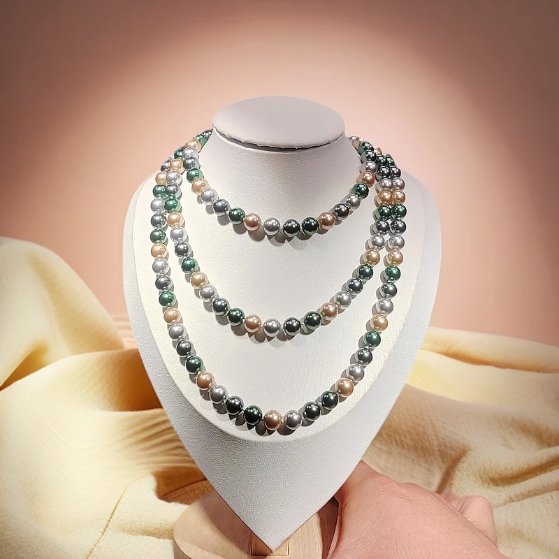 【精品】正圆强光时尚气质1.5米加长款毛衣链旗袍链