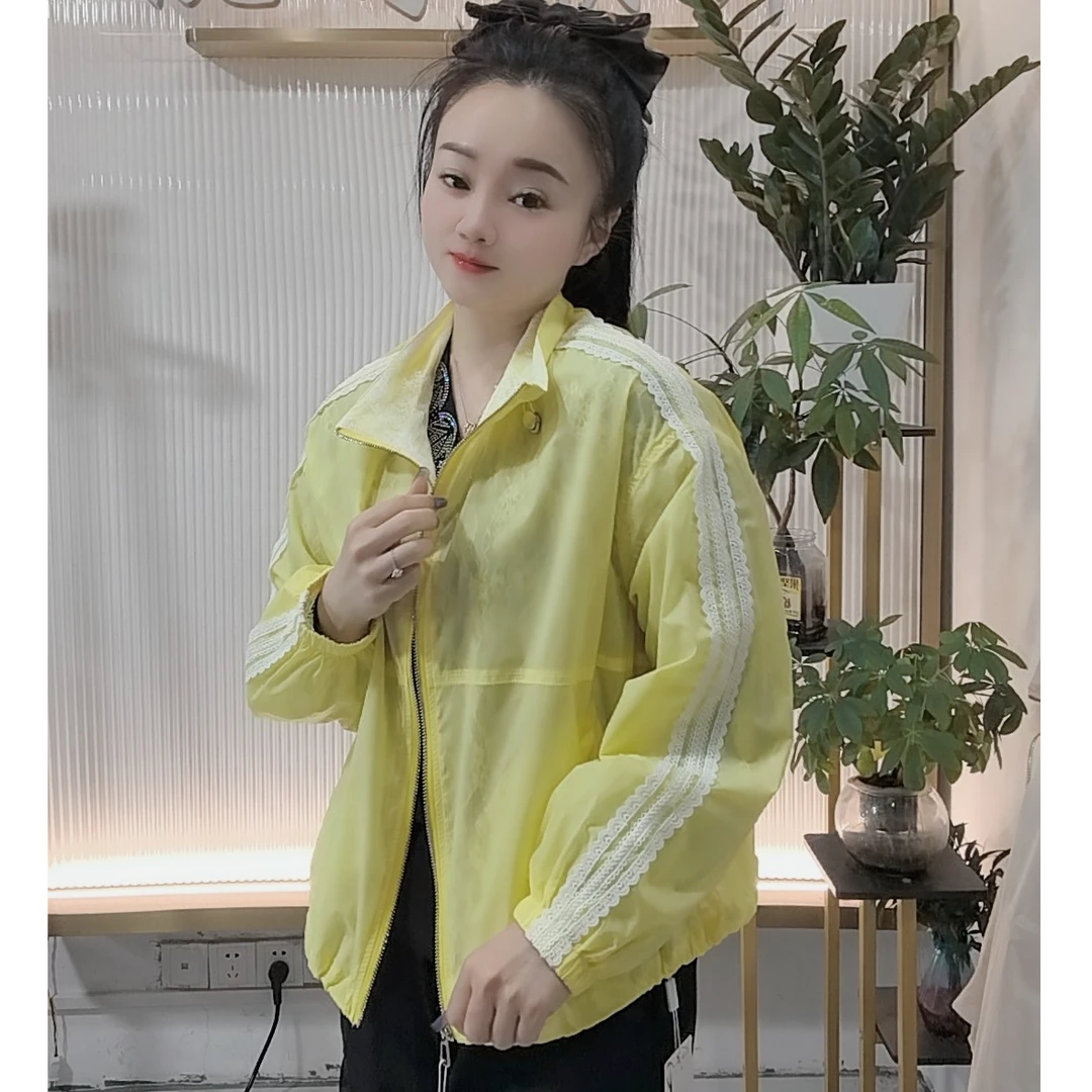 【婉婷服饰】25A19短款春秋季女士时尚百搭长袖外套防晒衣