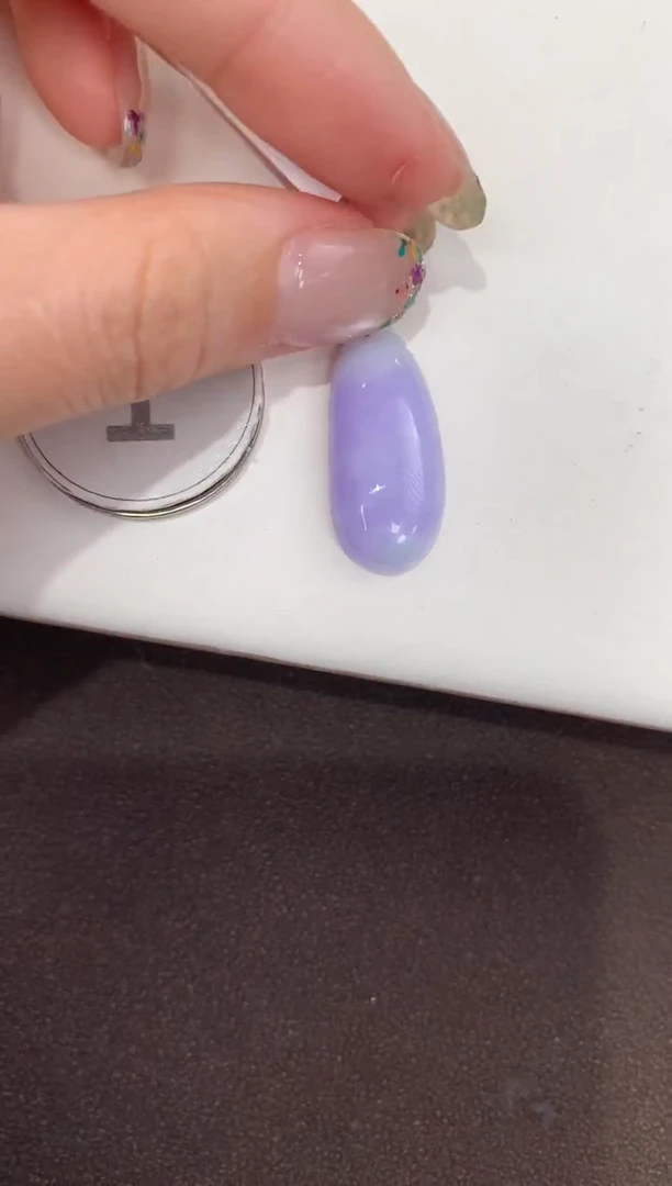 颈饰18K金镶嵌翡翠天然缅甸A货翡翠