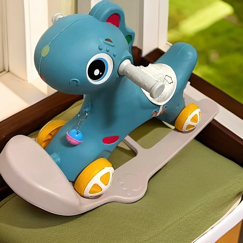 儿童大号木马新款摇摇马溜溜车两用1到5岁宝宝生日礼物音乐早教