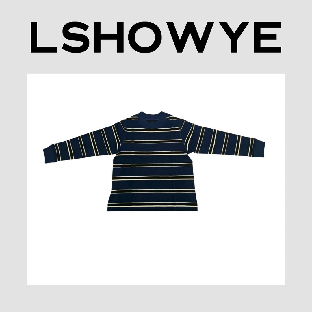 LSHOWYE｜螺纹横条短款上衣 r7092
