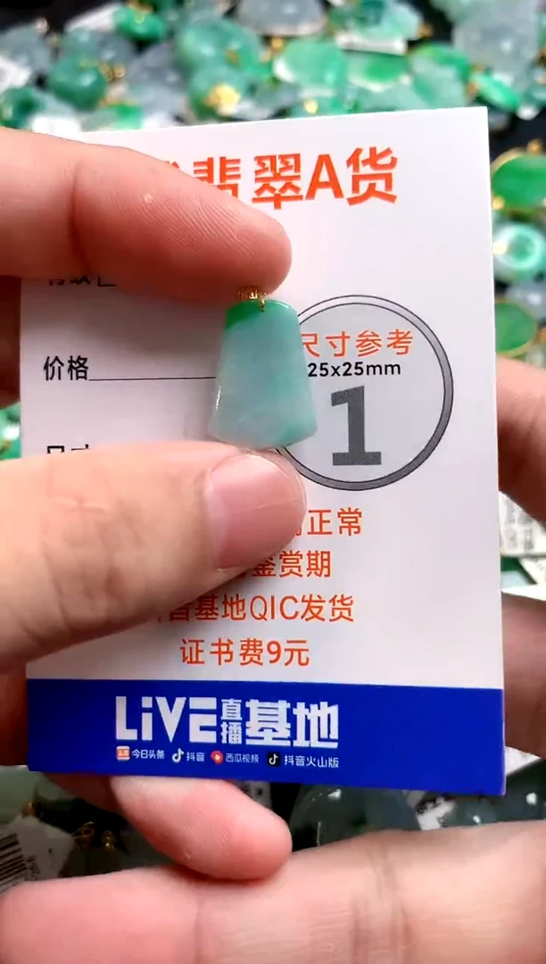 颈饰18K金镶嵌翡翠0164223423