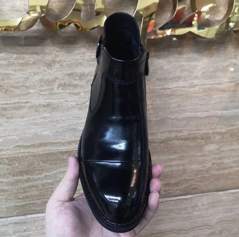 新款高品质男士全皮面休闲百搭时尚男鞋