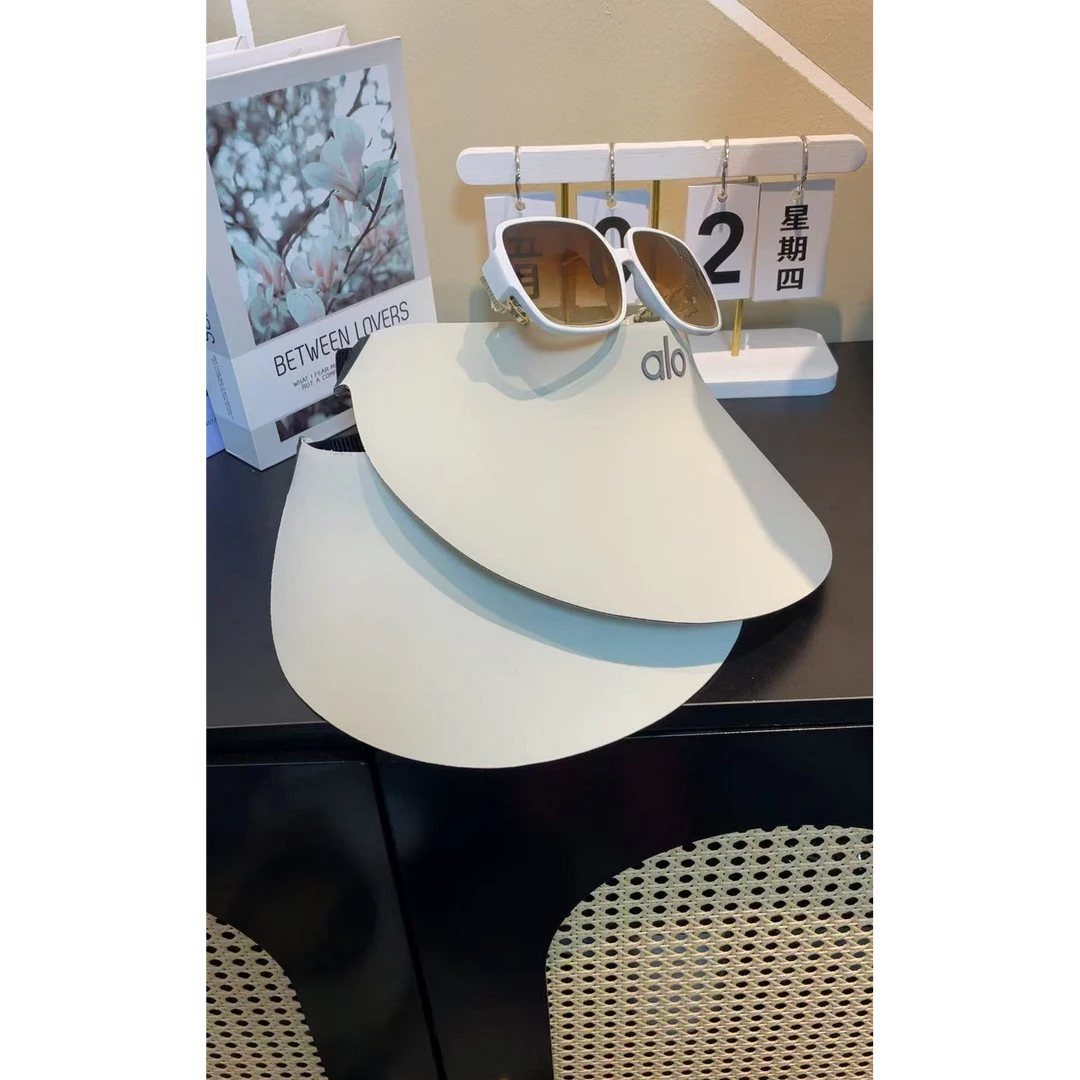 夏季极简风空顶太阳帽户外防紫外线遮脸