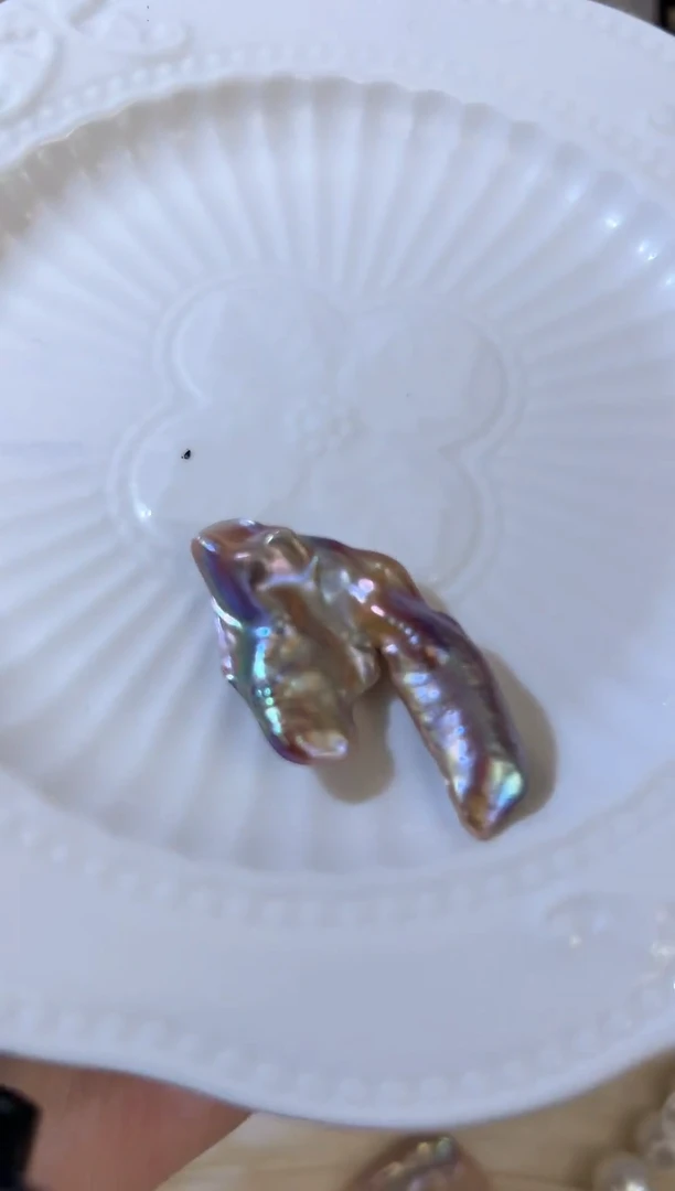 吊坠(不含链)银S925镶嵌淡水珍珠A52