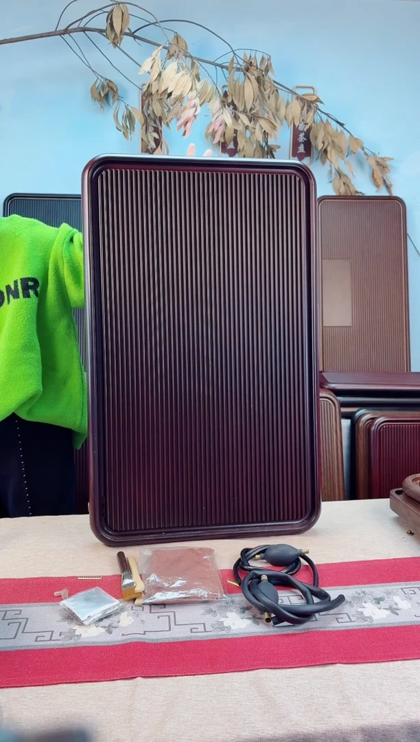 千川红色茶盘80*50*5