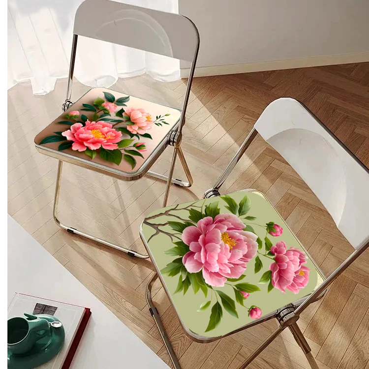牡丹花开-防滑耐脏冰爽坐垫（40*40cm*2个）