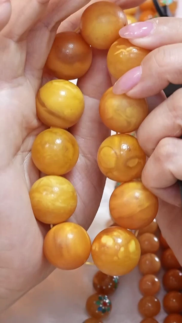 蜜蜡颈饰未镶嵌7155天然蜜蜡珠宝奇石云端妖孽全部保真