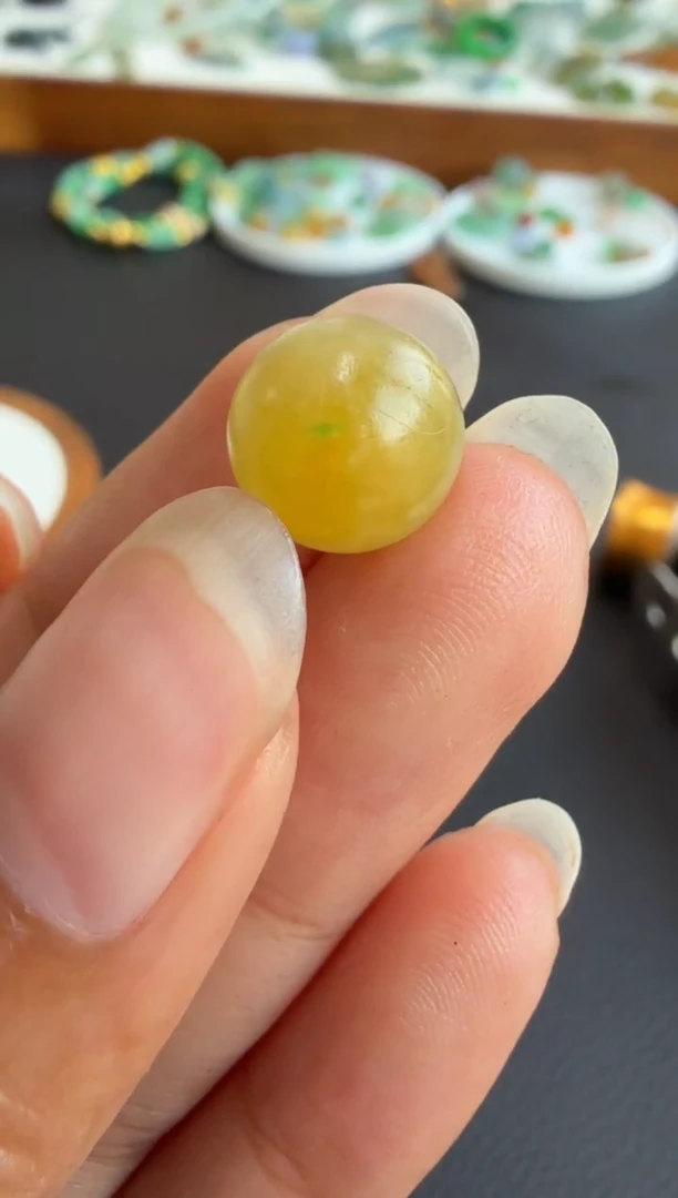 未镶嵌定制翡翠9.4珠子