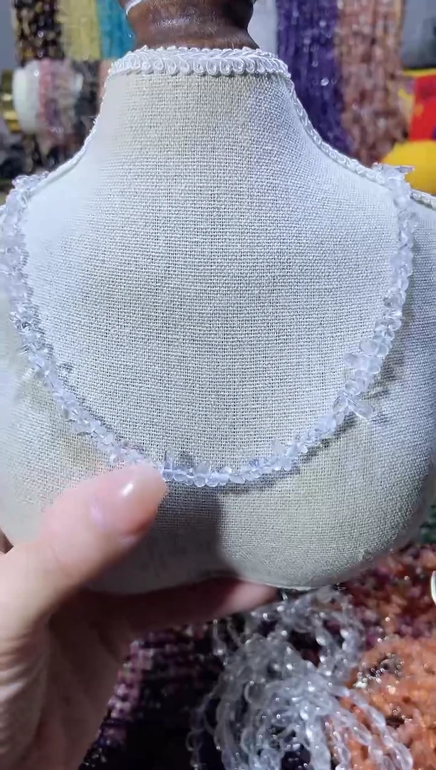 颈饰未镶嵌水晶小白水晶项链