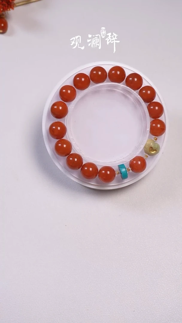 【闪购商品】南红玛瑙绿松石等多宝银S925镶嵌手链