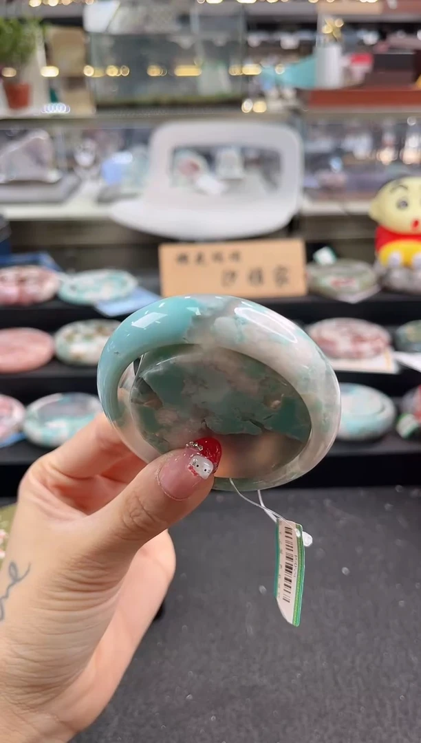 未镶嵌手镯石英质玉55圈口 （赠品镯心）3s5064