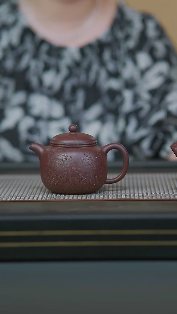 茶壶紫砂微瑕全手白玉底槽清八仙匏尊220cc