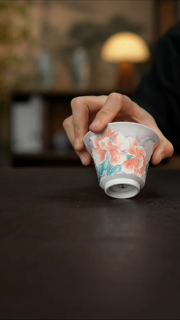 杯景德镇陶瓷杯碗柴烧多人