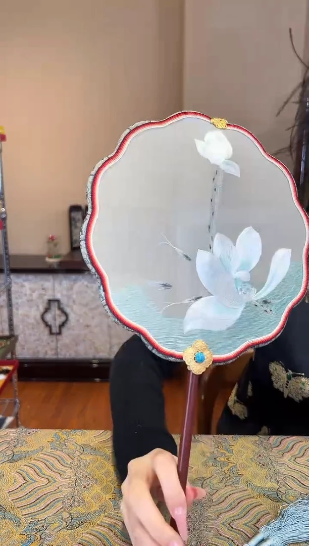 刺绣 非遗苏工刺绣双面刺绣扇子