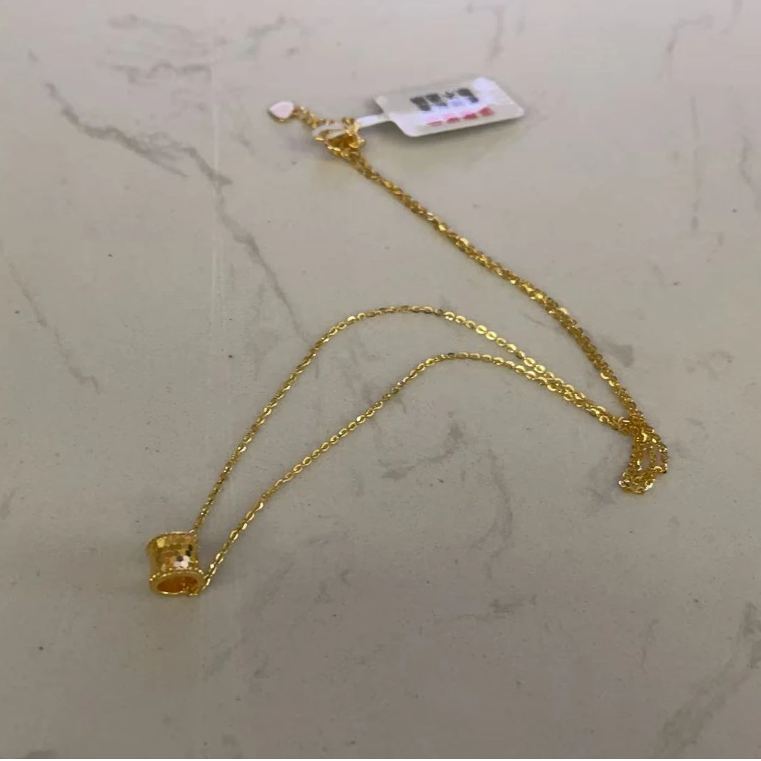 【龙百万】足金5G小蛮腰吊坠项链