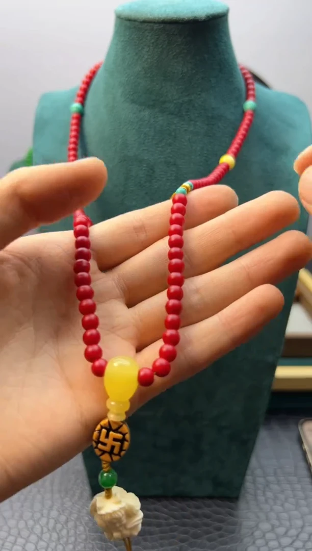 【闪购商品】玛瑙/玉髓颈饰14K金镶嵌X174