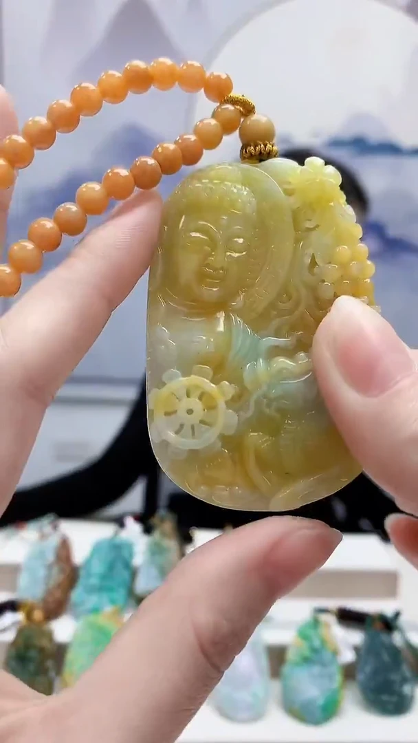 未镶嵌定制翡翠4812ry-毛货挂件78