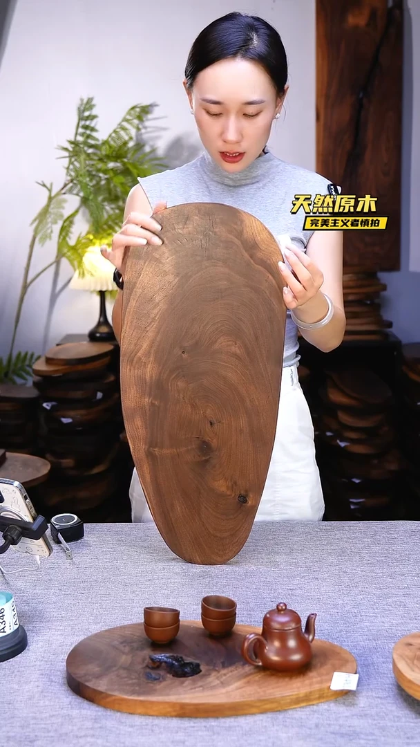 木北美黑胡桃原木.干裂疤结不属于商品质量问题完美主义者慎拍