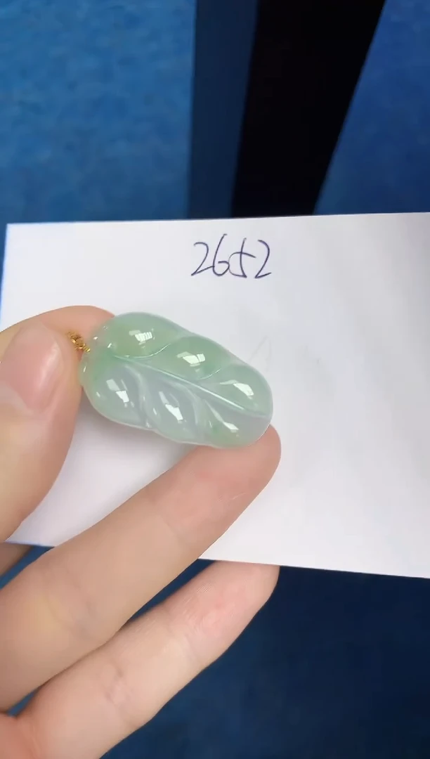 翡翠18K金镶嵌颈饰天然缅甸翡翠A货翡翠百元以上9元证书费自理