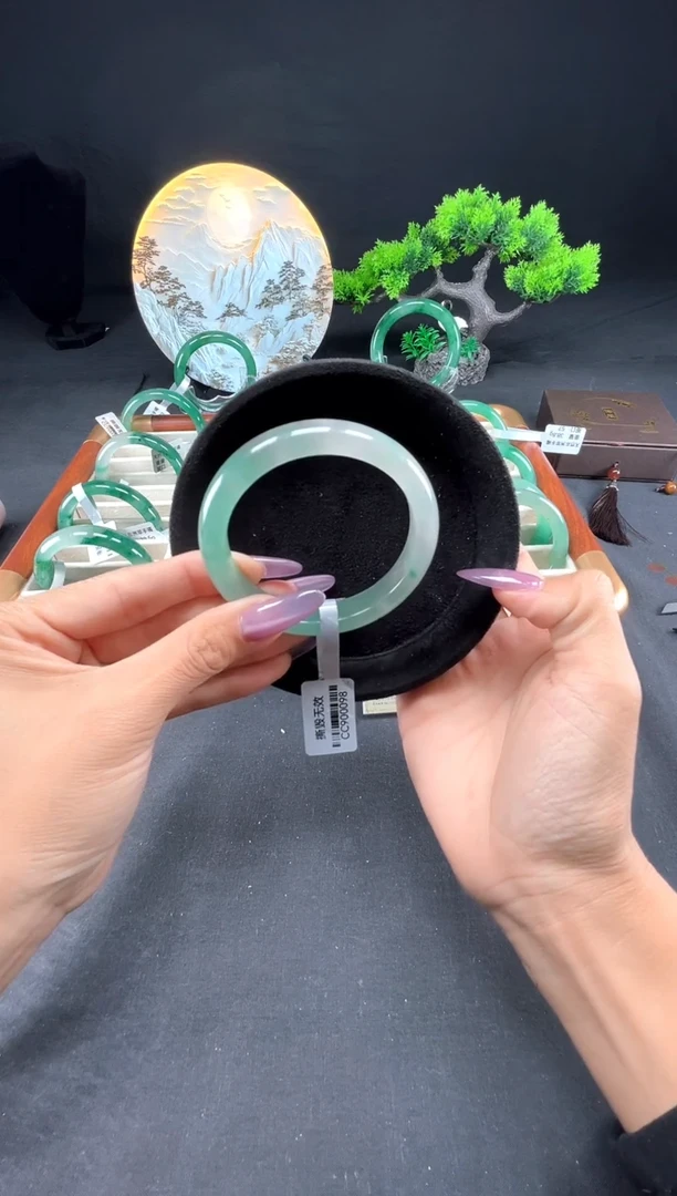 未镶嵌手镯石英质玉（非洲翠）真品上等纯天然非洲翠玉手镯石英质玉