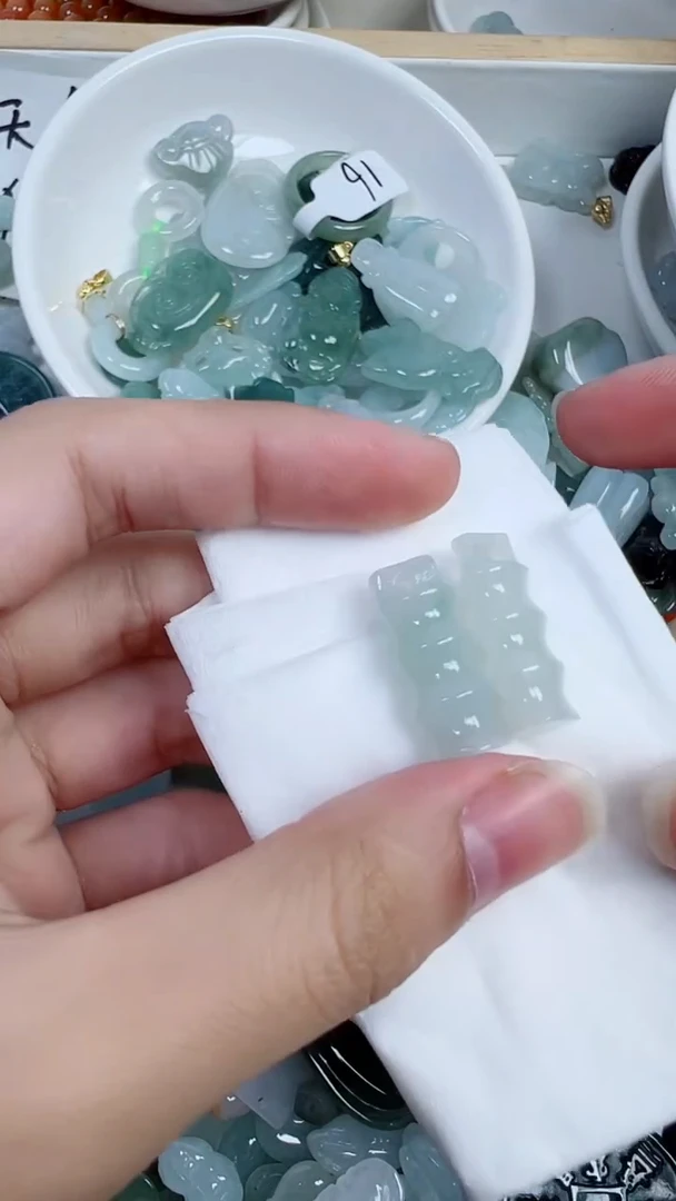 散珠翡翠348号链接，A货翡翠