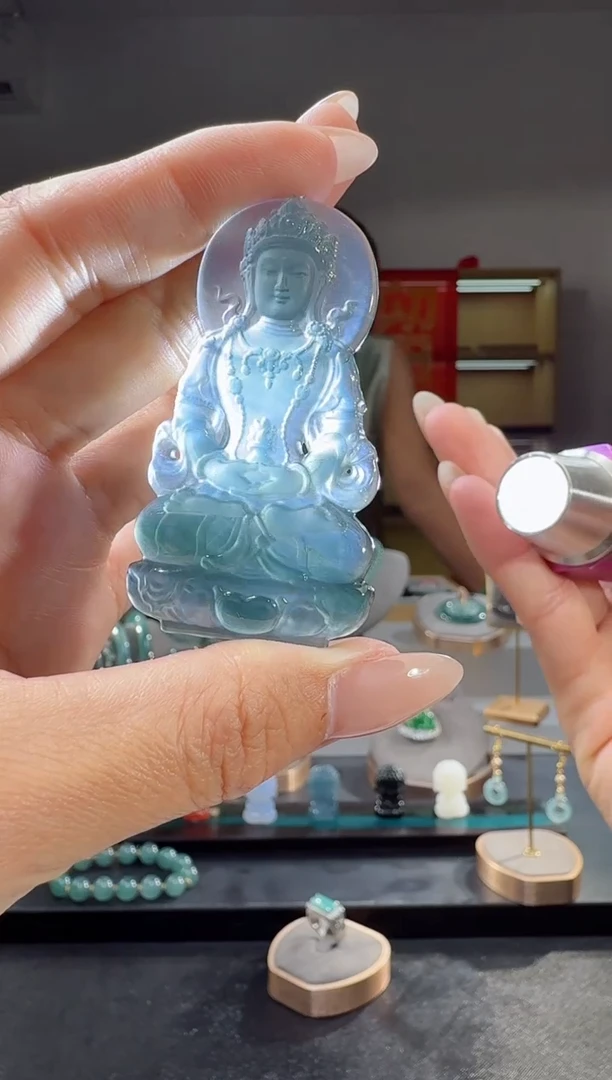 吊坠(不含链)未镶嵌翡翠度母（多样性发其一）