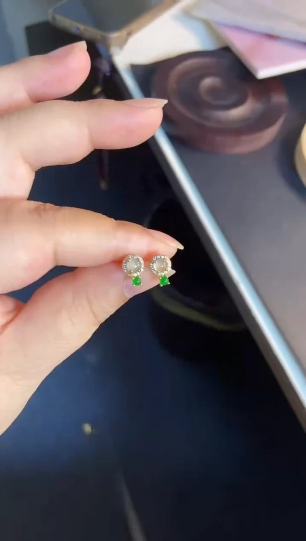 吊坠(不含链)银S925镶嵌翡翠1