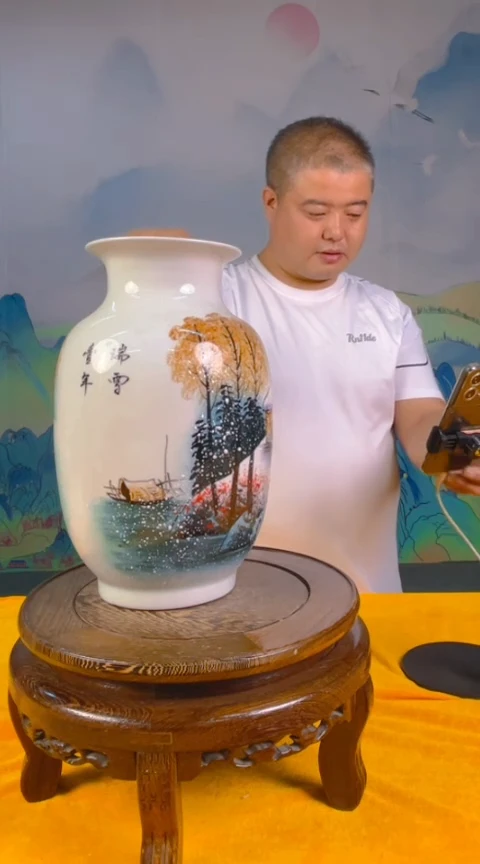 摆件景德镇陶瓷青花摆件72