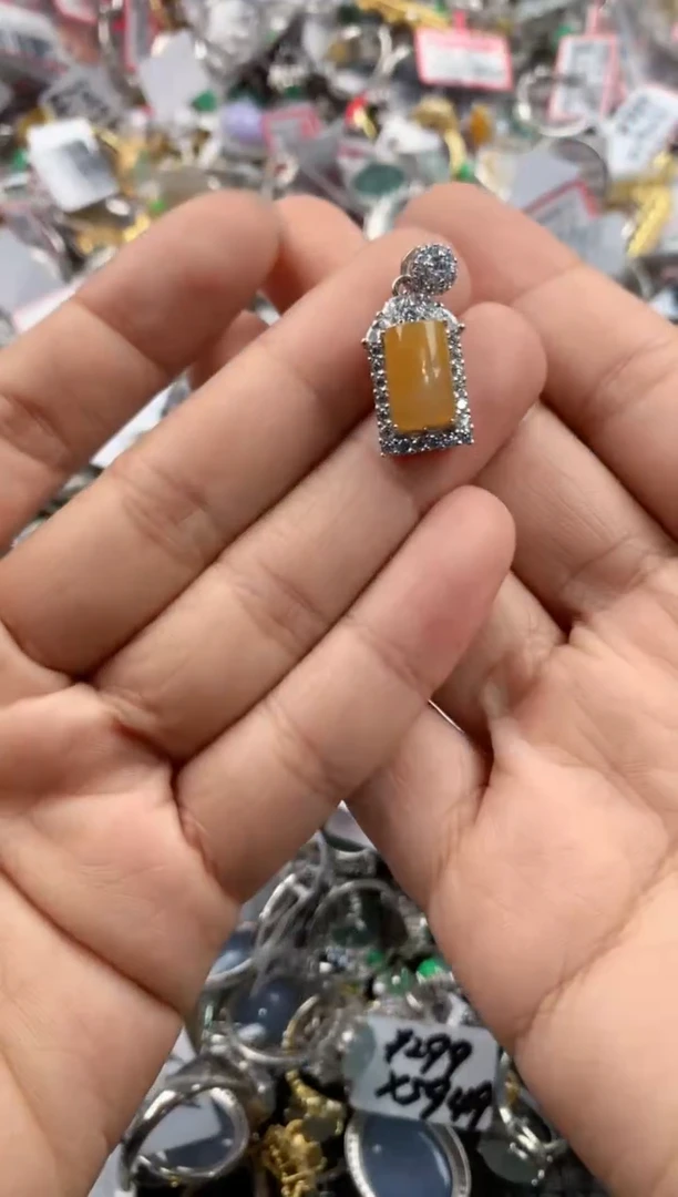 银S925镶嵌戒指翡翠111-----3